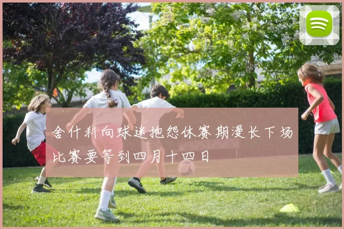 舍什科向球迷抱怨休赛期漫长下场比赛要等到四月十四日
